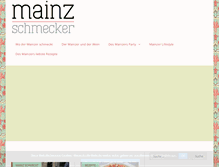 Tablet Screenshot of mainz-schmecker.de